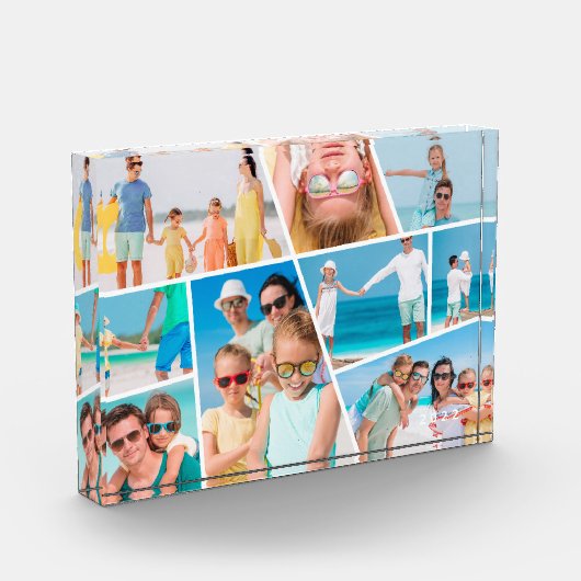 Moderne, einfache 9 Bilder Collage Fotoblock (Links)