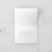 Moderne einfache Abschluss-Schrift Dankeskarte (Innenseite)