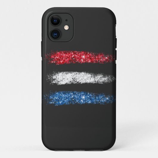 *~* Moderne einfache Abstrakte amerikanische Flagg Case-Mate iPhone Hülle (Rückseite)