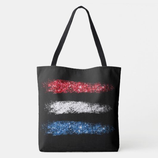 *~* Moderne einfache Abstrakte amerikanische Flagg Tasche (Rückseite)