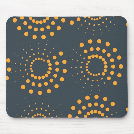 Moderne, einfache, abstrakte geometrische Musterku Mousepad (Vorne)