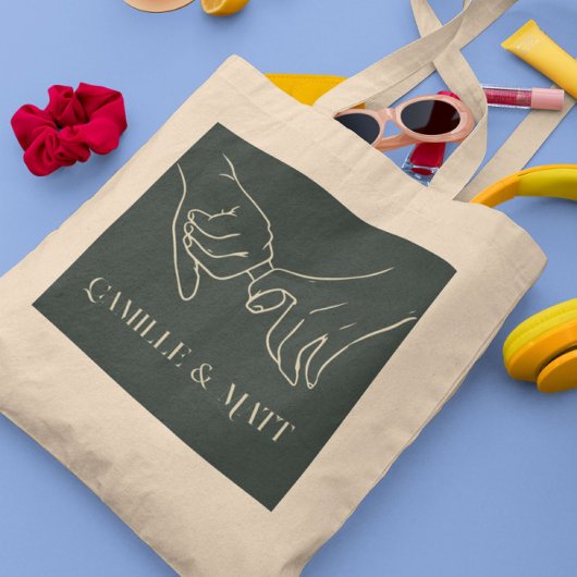 Moderne, einfache Abstrakte Linie Art ,boho chic Tragetasche