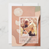 Moderne, einfache, Abstrakte neutrale Erdtöne Einladung (Vorderseite)