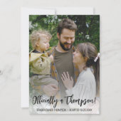 Moderne Einfache Adoption-Ankündigungskarte für Fo Ankündigung (Vorderseite)