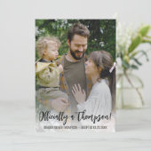 Moderne Einfache Adoption-Ankündigungskarte für Fo Ankündigung (Stehend Vorderseite)