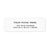 Moderne, einfache Adressetiketten (Vorne)