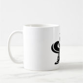 Moderne, einfache Alphabet-Tasse Letter A Kaffeetasse (Links)