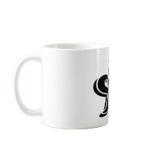 Moderne, einfache Alphabet-Tasse Letter A