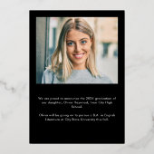 Moderne, einfache Ankündigung eines eleganten Absc (Rückseite)