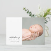 Moderne, einfache Ankündigung zur Minimalistischen (Stehend Vorderseite)