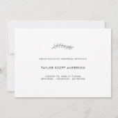 Moderne, einfache Ankündigung zur Minimalistischen (Rückseite)