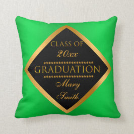 Moderne, einfache Anpassung Gold Green Kissen