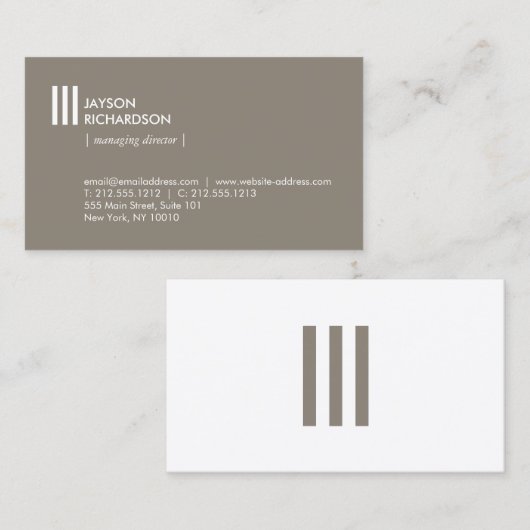 Moderne einfache Architektur, Bauwesen, Design 3 Visitenkarte (Vorne/Hinten)