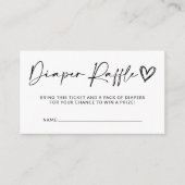 Moderne, einfache Babydusche-Windelwaschkarte Begleitkarte (Vorderseite)