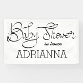 Moderne einfache Babyparty-Typografie Banner (Horizontal)