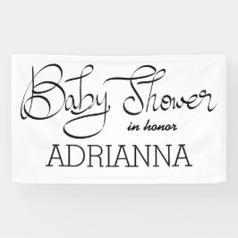 Moderne einfache Babyparty-Typografie Banner