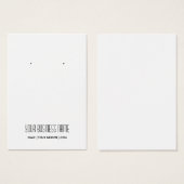 Moderne, einfache, benutzerdefinierbare Earring Di (Vorne & Hinten)