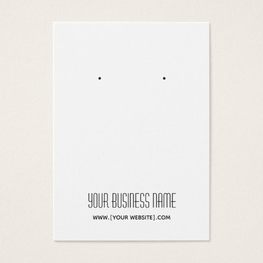 Moderne, einfache, benutzerdefinierbare Earring Di (Vorderseite)