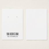 Moderne, einfache, benutzerdefinierbare Earring Di (Vorne & Hinten)