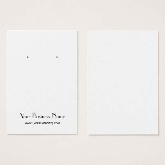 Moderne, einfache, benutzerdefinierbare Earring Di (Vorne & Hinten)