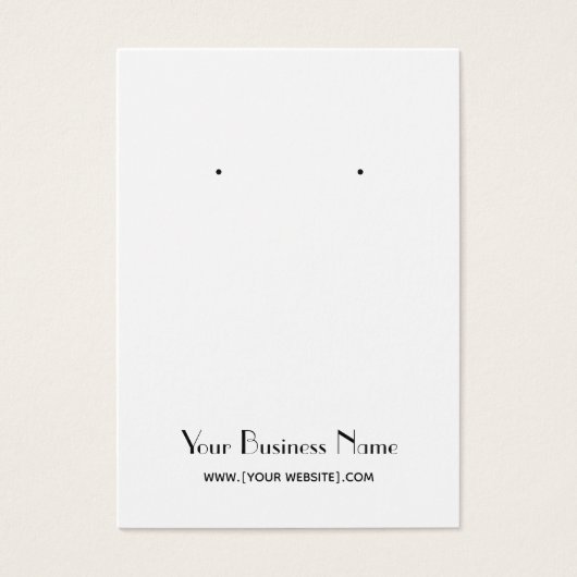 Moderne, einfache, benutzerdefinierbare Earring Di (Vorderseite)