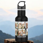 Moderne, einfache, benutzerdefinierte 6-FotoCollag Edelstahlflasche<br><div class="desc">Bleibe mit unserer modernen, einfachen 6 Foto Collage Water Flasche nach Maß! Personalisieren Sie diese schlanke und langlebige Flasche mit sechs Ihrer Lieblings-Fotos und schaffen Sie so ein einzigartiges und aussagekräftiges Design. Er ist aus BPA-freien Materialien gefertigt und verfügt über einen sicheren, verschüttungssicheren Deckel und einen bequemen Tragegriff. Diese Wasserflasche...</div>