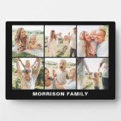 Moderne, einfache, benutzerdefinierte 6-FotoCollag Fotoplatte (Vorderseite)