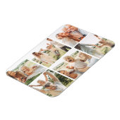 Moderne, einfache, benutzerdefinierte 6-FotoCollag Magnet (Linke Seite)