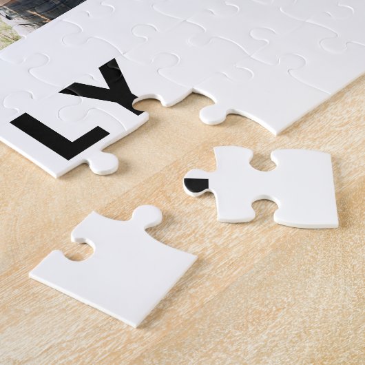 Moderne, einfache, benutzerdefinierte 6-FotoCollag Puzzle (Seite)