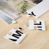 Moderne, einfache, benutzerdefinierte 6-FotoCollag Puzzle (Seite)