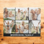 Moderne, einfache, benutzerdefinierte 6-FotoCollag Puzzle<br><div class="desc">Erleben Sie einen unvergesslichen Aufenthalt mit unserem modernen, einfachen 6 Foto Collage Jigsaw Puzzle! Personalisieren Sie dieses Rätsel mit sechs Ihrer Lieblings-Fotos für ein einzigartiges und aussagekräftiges Design. Ideal für Ansammlungen, Spielabende oder als nachdenkliches Geschenk kombiniert es Unterhaltung mit persönlicher Touch. Es ist aus langlebigen Materialien gefertigt und ist so...</div>