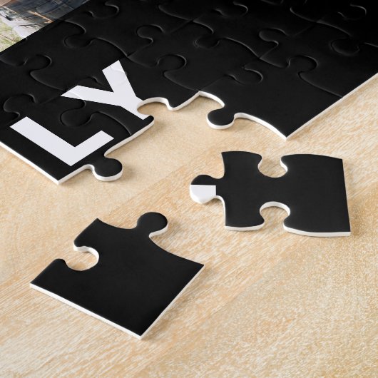 Moderne, einfache, benutzerdefinierte 6-FotoCollag Puzzle (Seite)