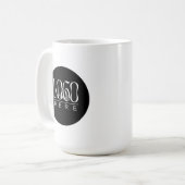 Moderne einfache benutzerdefinierte Firmenlogo-Mar Kaffeetasse (Vorderseite Links)