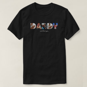 Moderne einfache benutzerdefinierte Fotocollage DA T-Shirt
