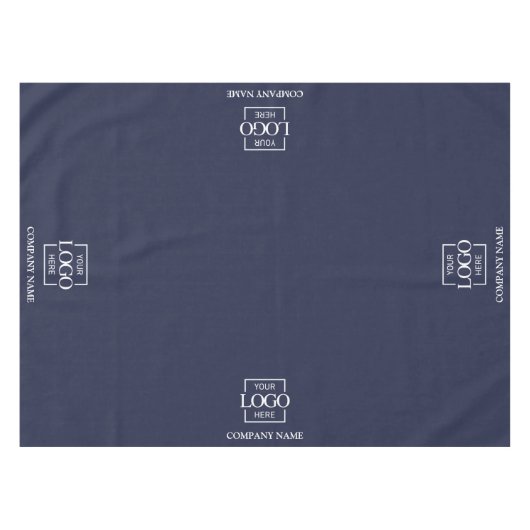 Moderne einfache benutzerdefinierte Geschäftslogo- Tischdecke (Vorderseite (Horizontal))