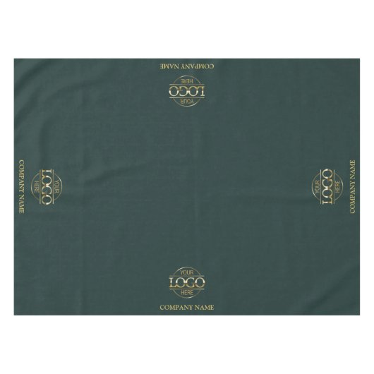 Moderne einfache benutzerdefinierte Geschäftslogo- Tischdecke (Vorderseite (Horizontal))