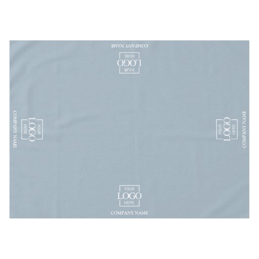 Moderne einfache benutzerdefinierte Geschäftslogo- Tischdecke (Vorderseite (Horizontal))