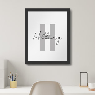 Moderne einfache benutzerdefinierte Personalisiert Poster