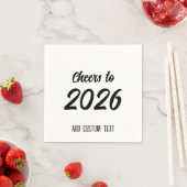 Moderne einfache benutzerdefinierte Schrift 2026 S Serviette (Beispiel)