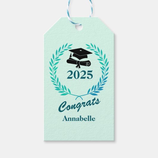 Moderne, einfache, benutzerfreundliche Jahr- und N Geschenkanhänger (Vorderseite)