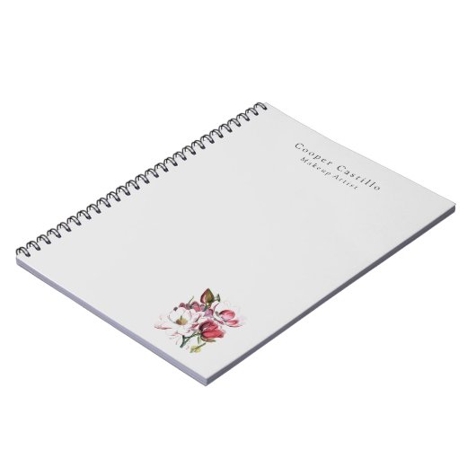 Moderne, einfache Berufliche Minimalistisch Magnol Notizblock (Linke Seite)