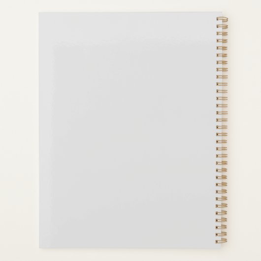 Moderne, einfache Berufliche Minimalistisch Magnol Planer (Rückseite)