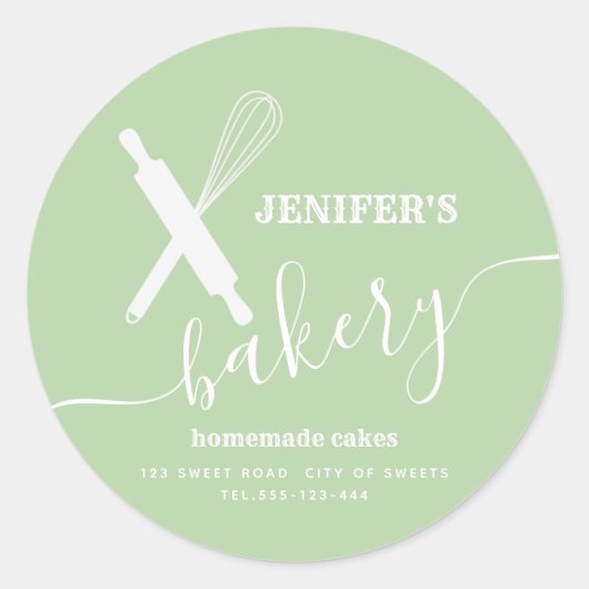 Moderne, einfache Berufliche Rolling Button Whisky Runder Aufkleber (Vorderseite)