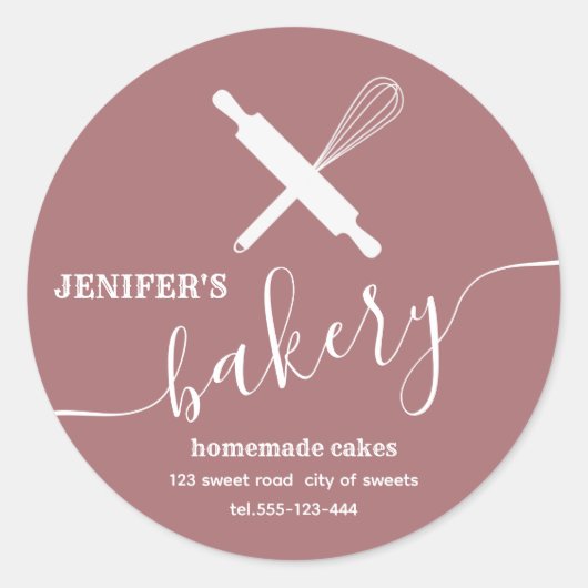 Moderne, einfache Berufliche Rolling Button Whisky Runder Aufkleber (Vorderseite)