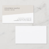 Moderne, einfache Berufliche Vorlage Elegant Visitenkarte (Vorne/Hinten)