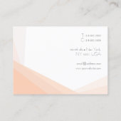 Moderne, einfache Berufliche Vorlage Minimalistisc Visitenkarte (Rückseite)