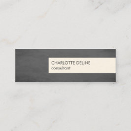Moderne einfache Beschaffenheits-grauer Mini Visitenkarte