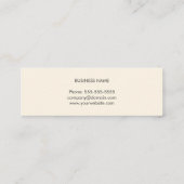 Moderne einfache Beschaffenheits-grauer Mini Visitenkarte (Rückseite)