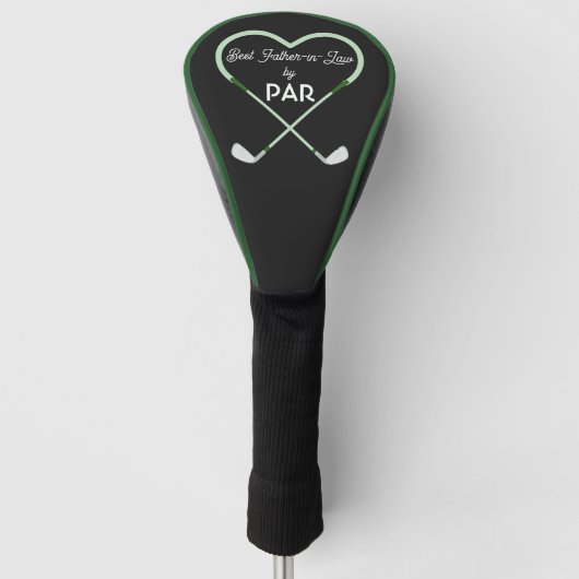 Moderne einfache bester Schwiegervater von Par Golf Headcover (Vorderseite)