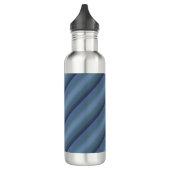 Moderne einfache blaue Marine Farbe Edelstahlflasche (Links)
